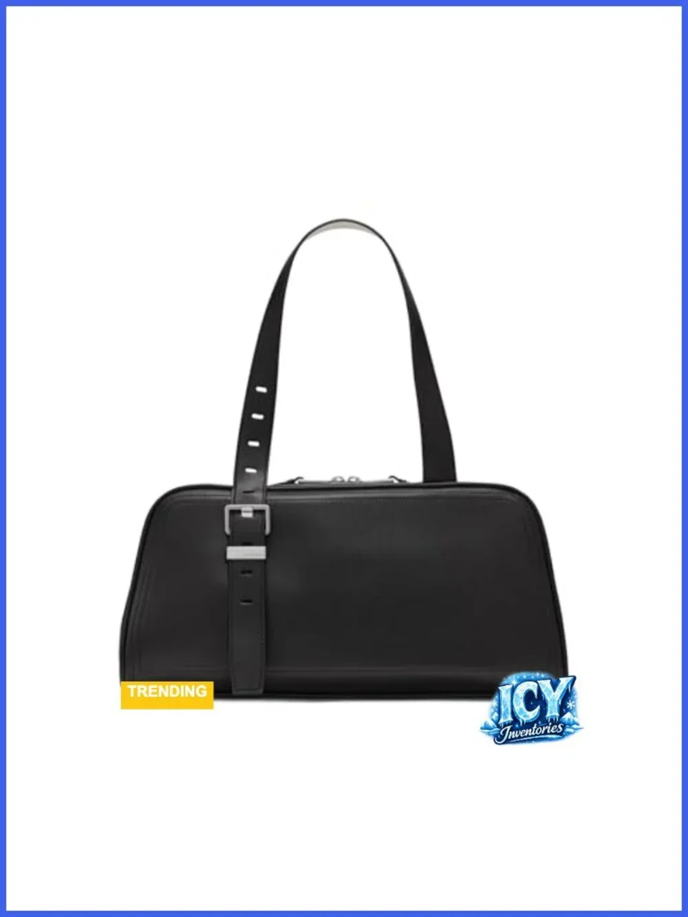 Calvin Klein Lowen East/West Satchel - Vegan Leather Handbag